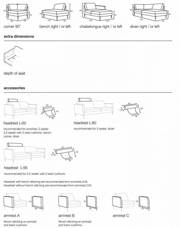Canapé Studio méridienne – Image 4