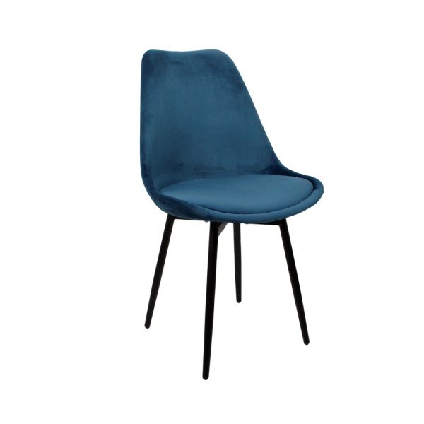 Chaise feuille bleue