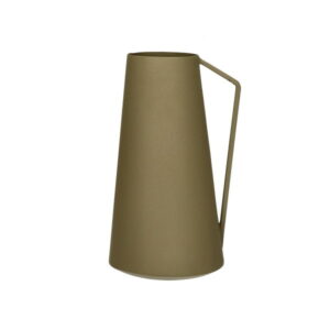 Vase metal vert pale