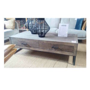 Table basse avec tiroirs expo