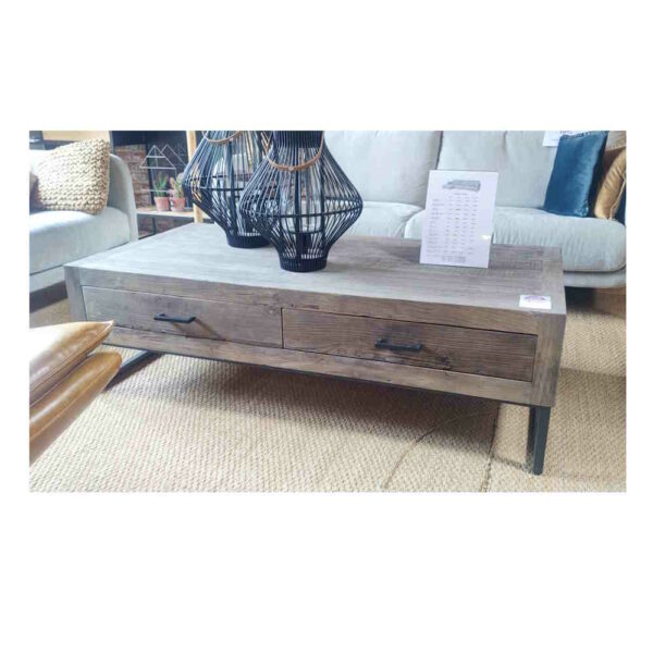 Table basse avec tiroirs expo