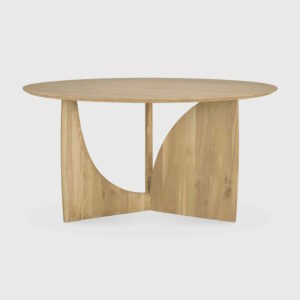Table géométric chêne