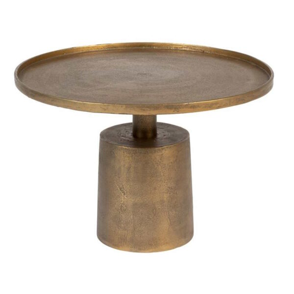 Table basse antique dorée