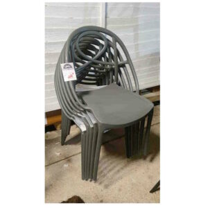 Lot de 6 chaises grise Lasso